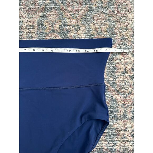 Jets Australia Jetset Fold Down High Waisted Bikini Bottom Pacific Blue NWT 10 - Picture 6 of 10